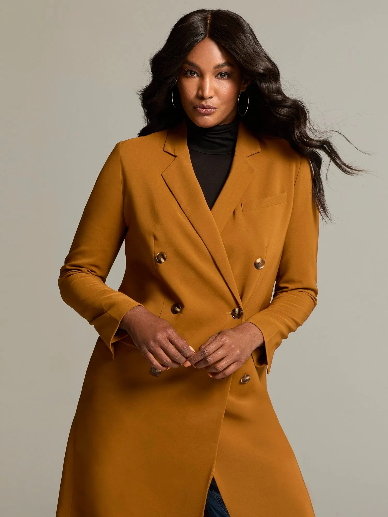 Adalee Long Blazer Coat