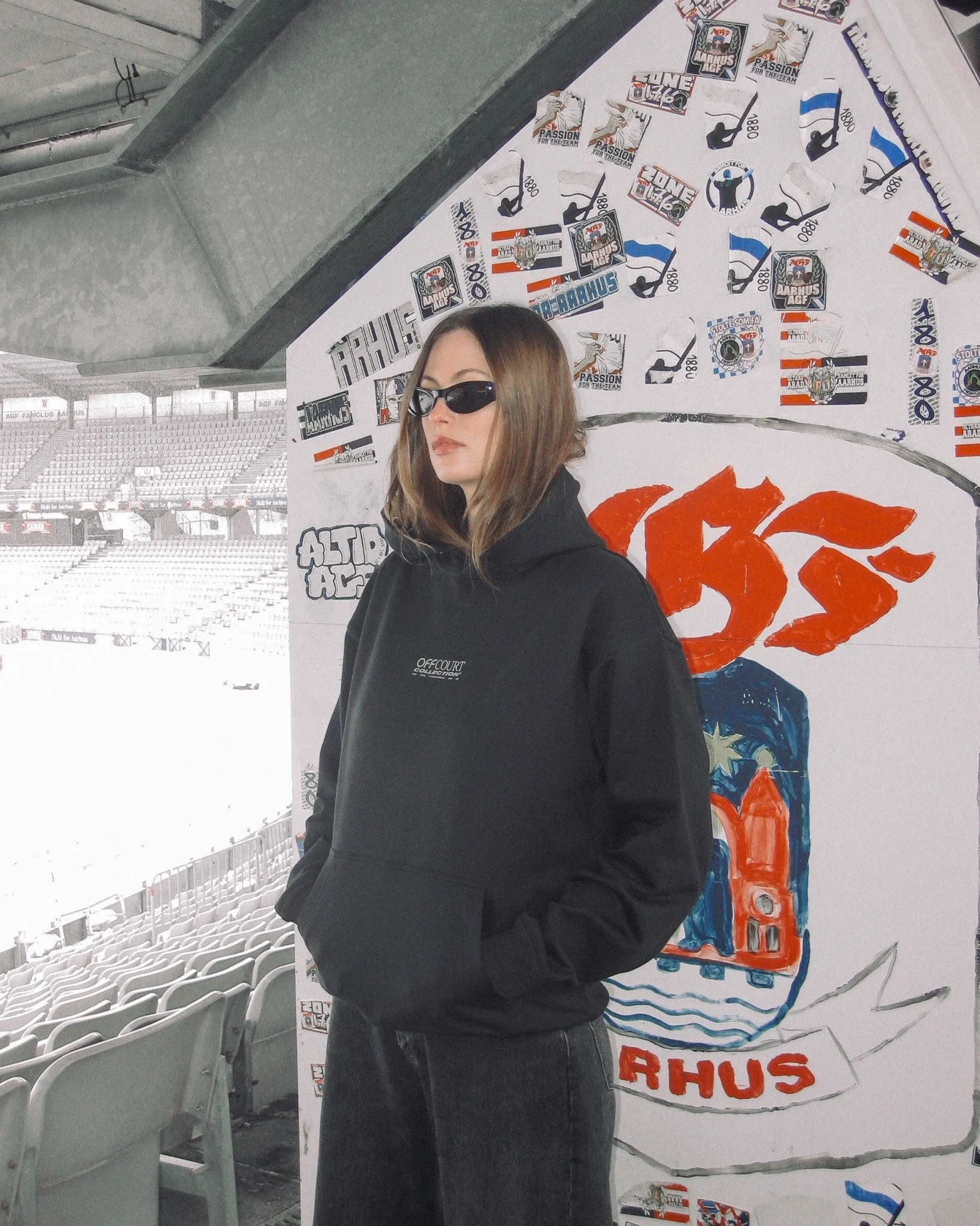 AGF Collab, Hoodie Oversized (Black)
