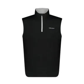 Aguila Golf Quarter-Zip Sleeveless Vest – Black Performance Fit