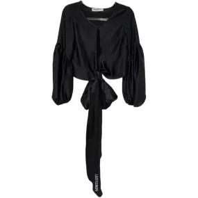 Amanda Uprichard 100% Silk Blouse in Black Size XS
