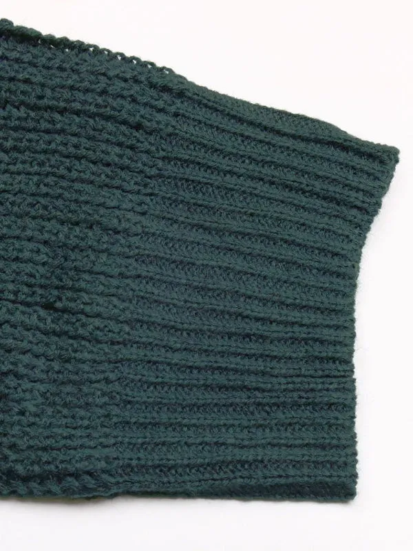 Ashleigh Women's Black And White Contrast Sweater Cardigan
