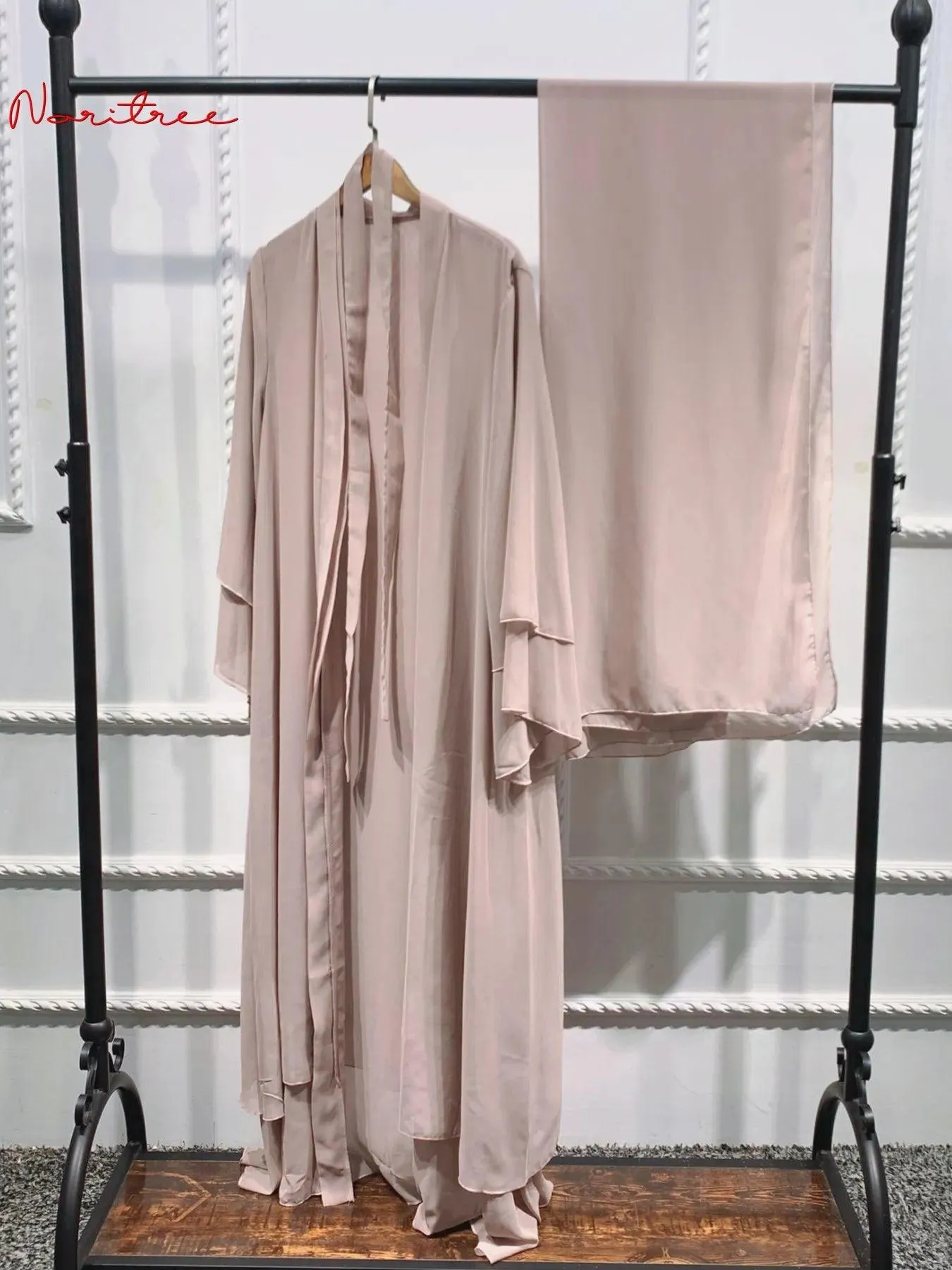 Casual Middle Eastern Style Arabic Cardigan Open Abaya