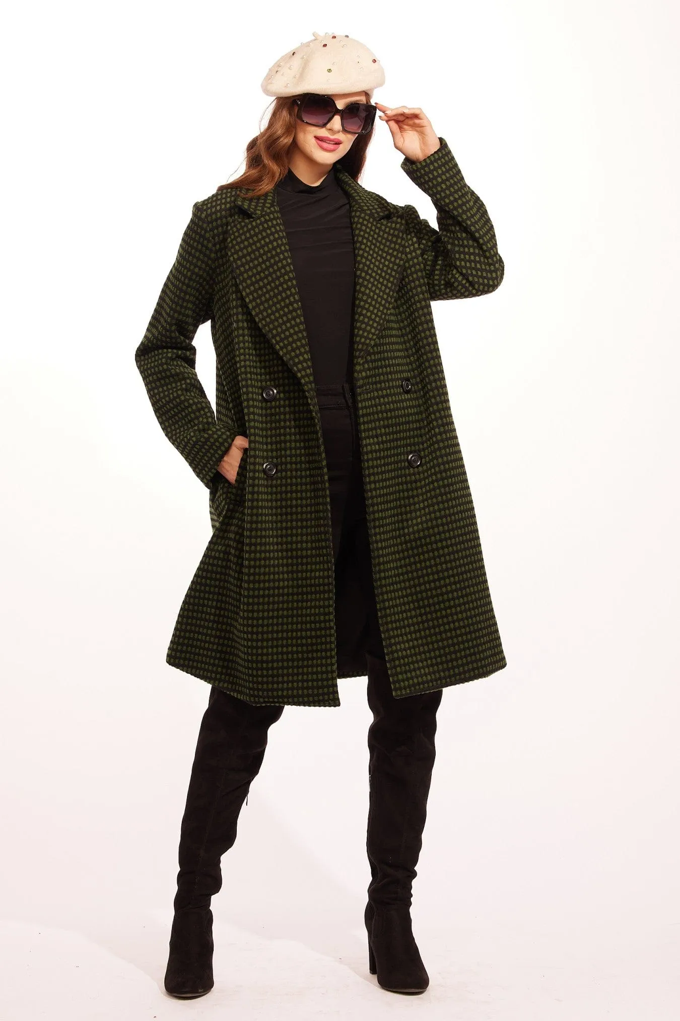 Chester Coat - Green Dot