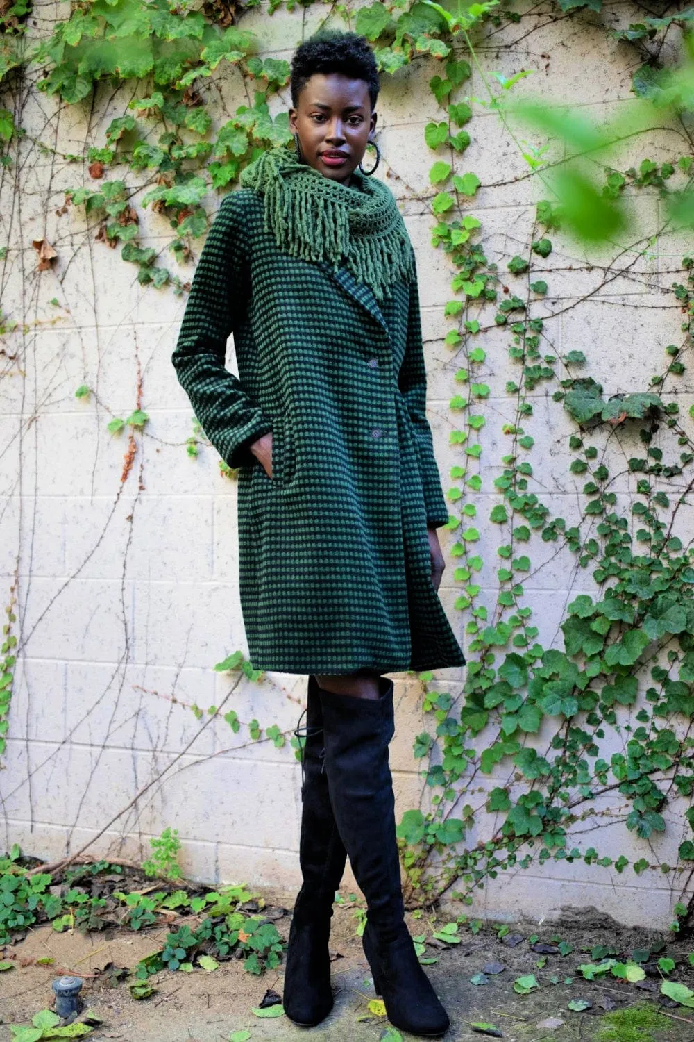 Chester Coat - Green Dot