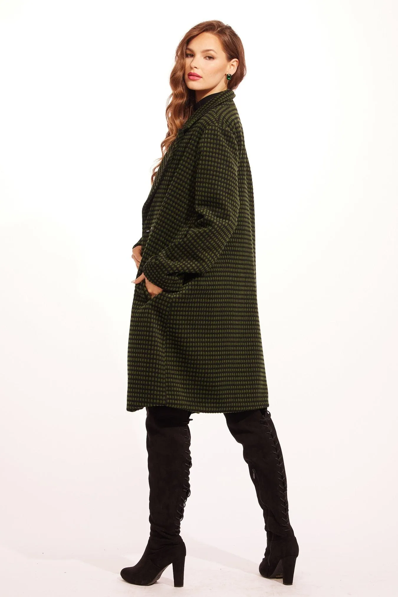 Chester Coat - Green Dot