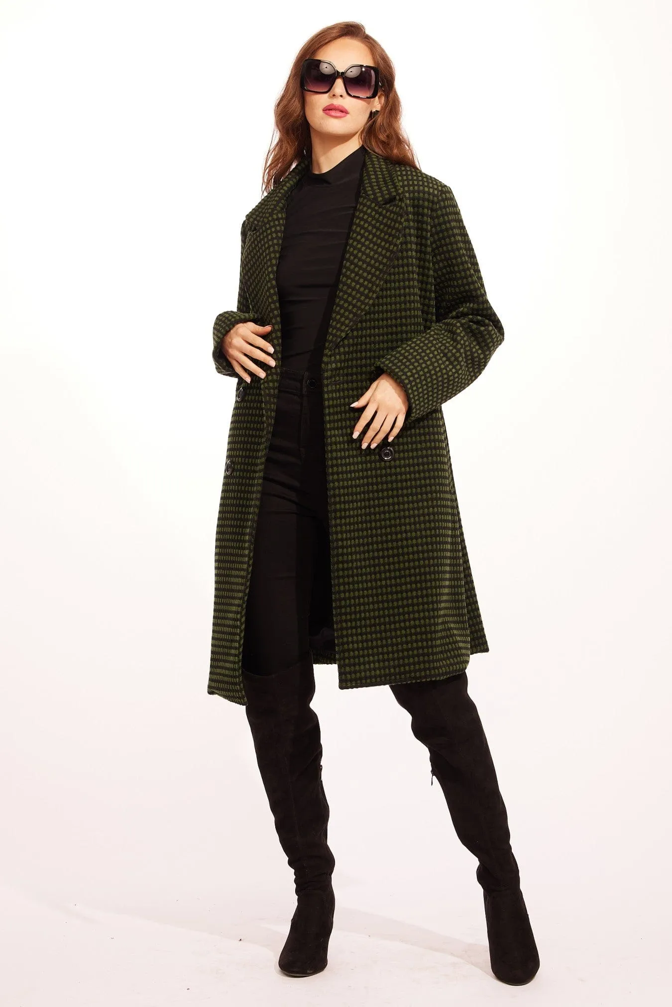 Chester Coat - Green Dot