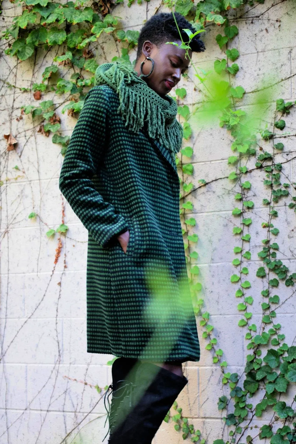Chester Coat - Green Dot