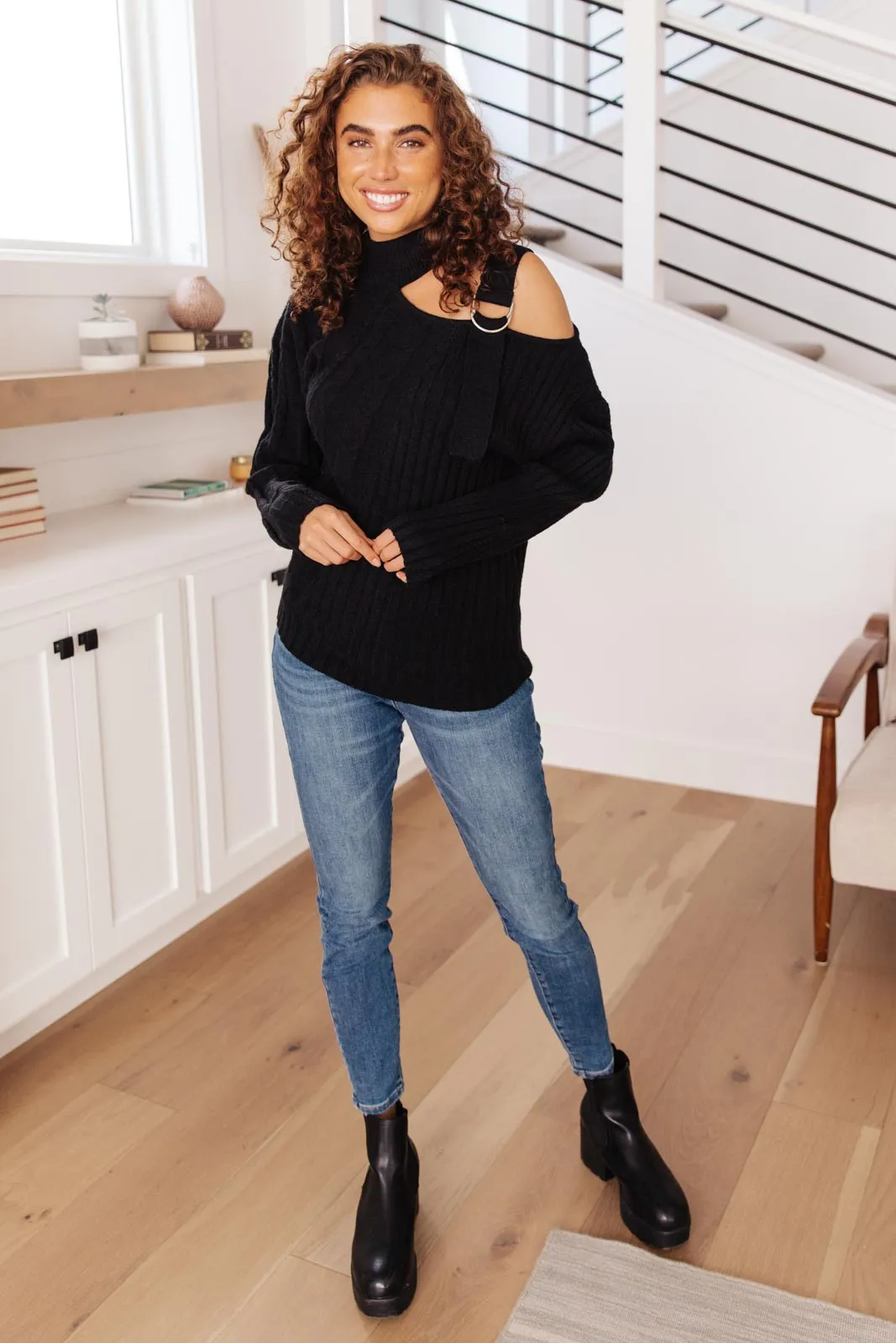 City Chic Sweater in Black