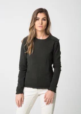COCO Nautical luxe Crew Neck - Loden