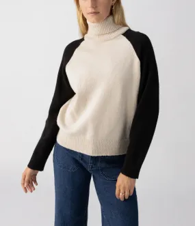 COZY DAY SWEATER-TOASTED ALMOND BLACK