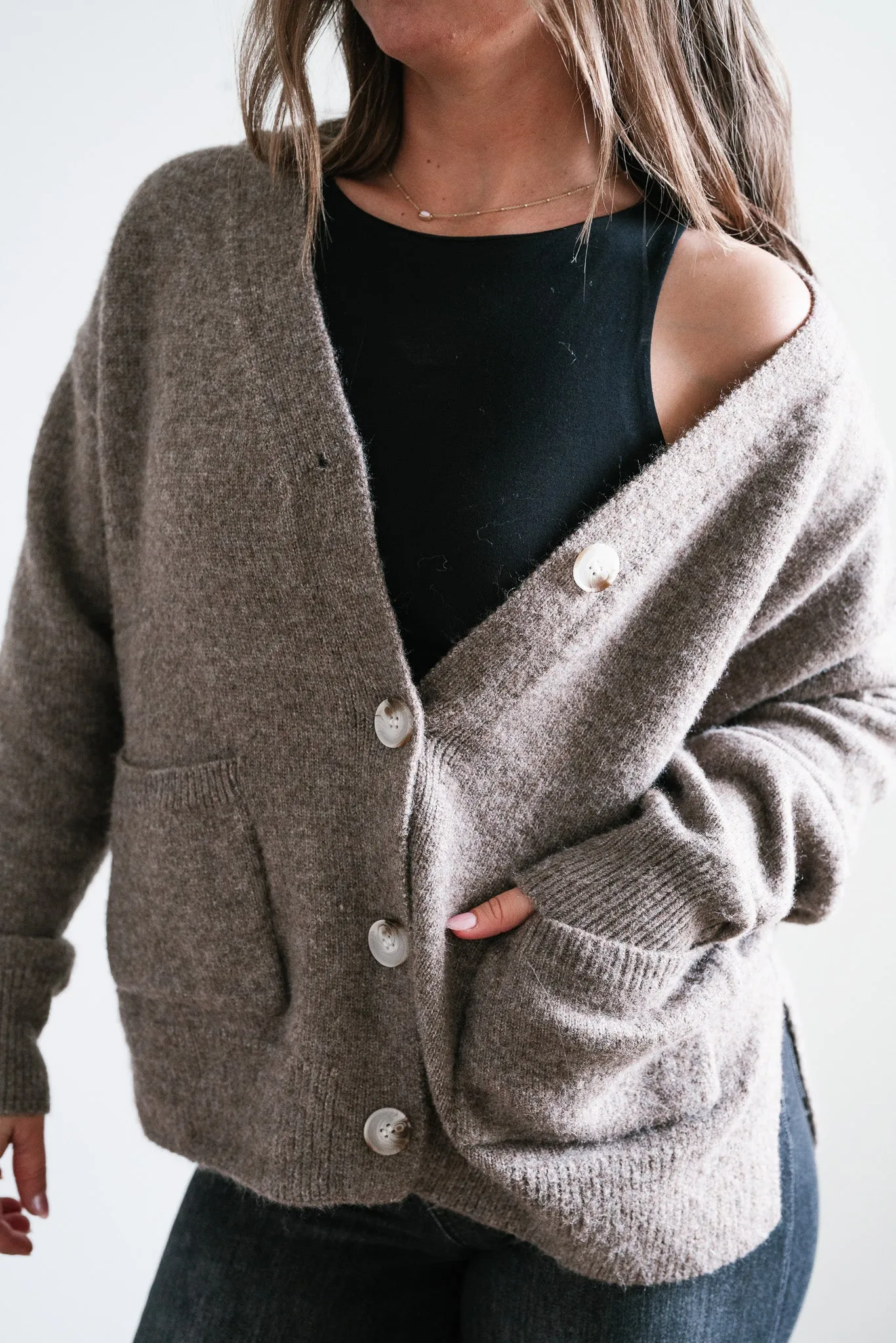 Cozy In The City Button Up Cardi