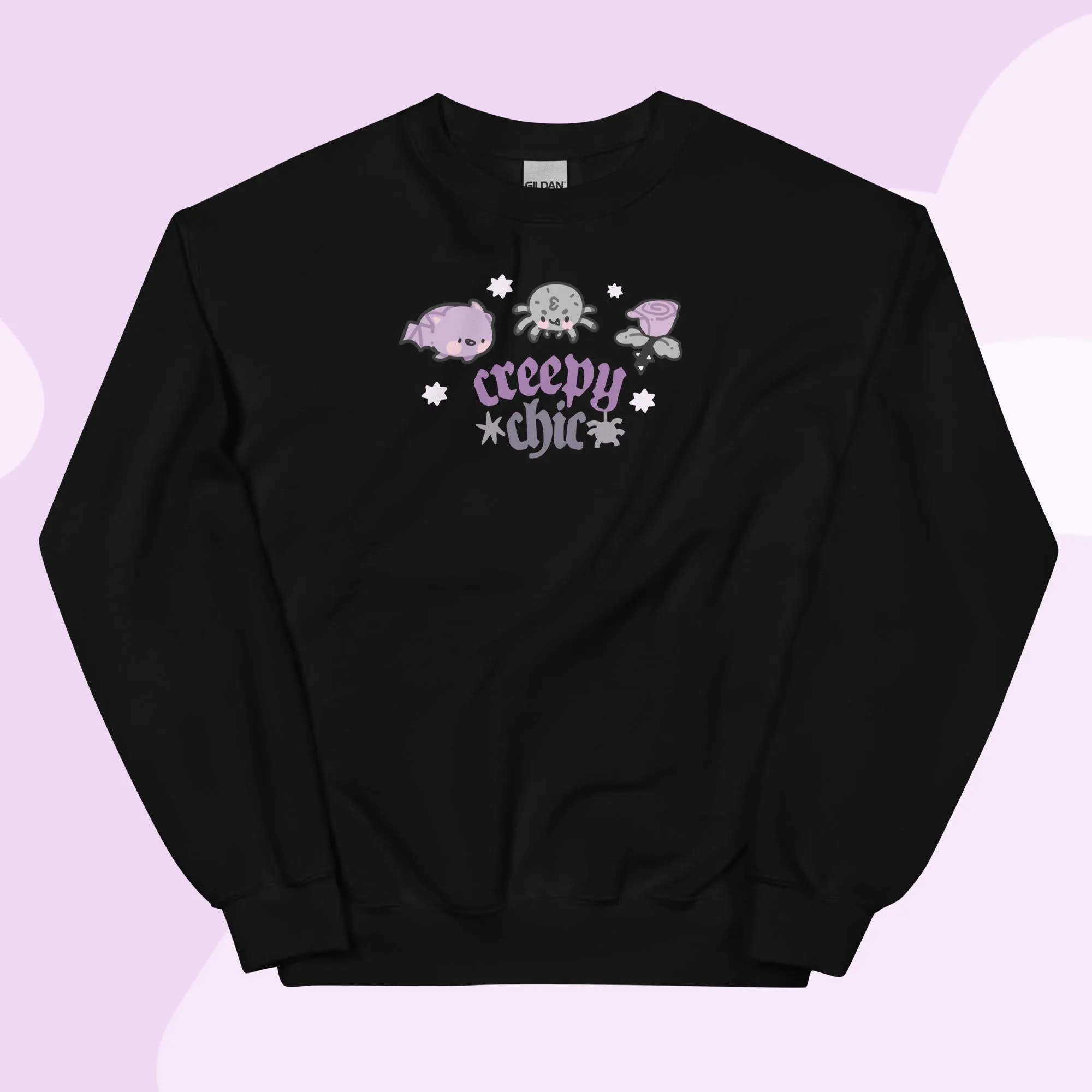 Creepy Chic Kawaii Gothic Halloween Sweater | Spooky Cute Vampies Vault Jumper | Cozy Autumn Aesthetic