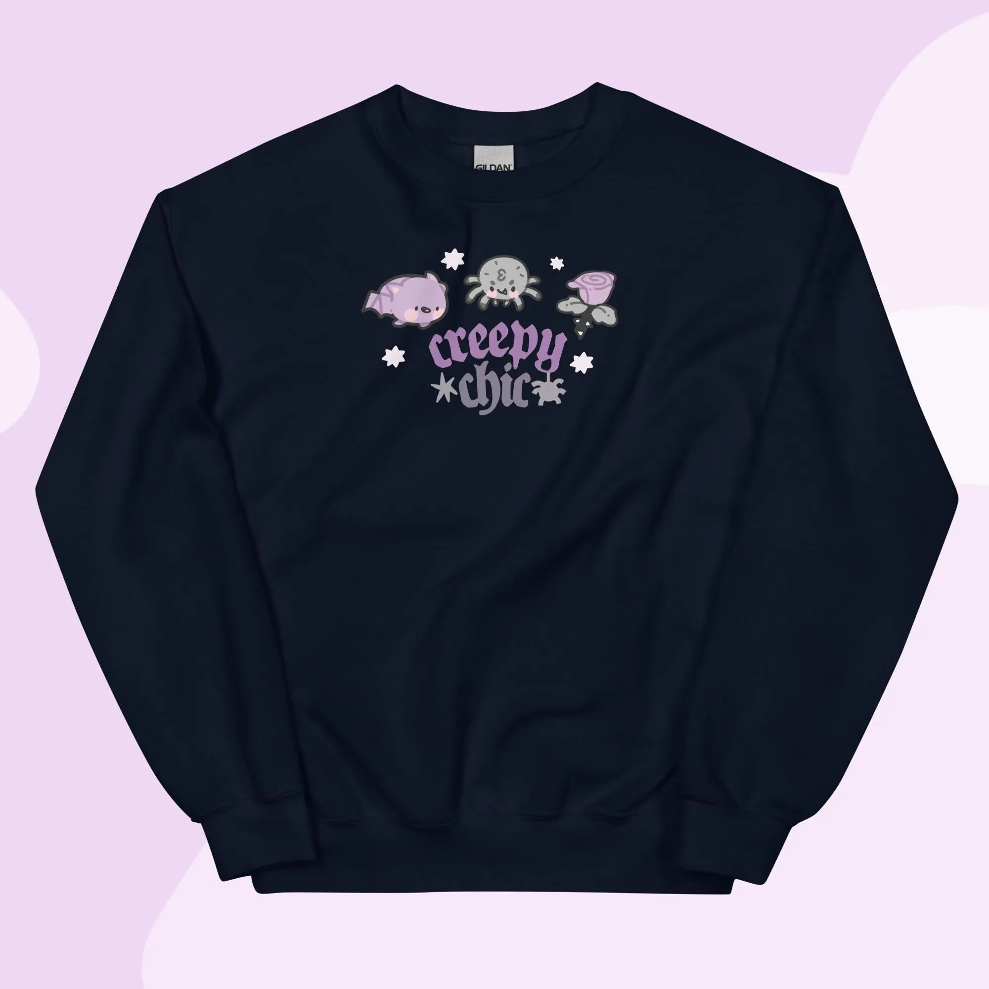 Creepy Chic Kawaii Gothic Halloween Sweater | Spooky Cute Vampies Vault Jumper | Cozy Autumn Aesthetic