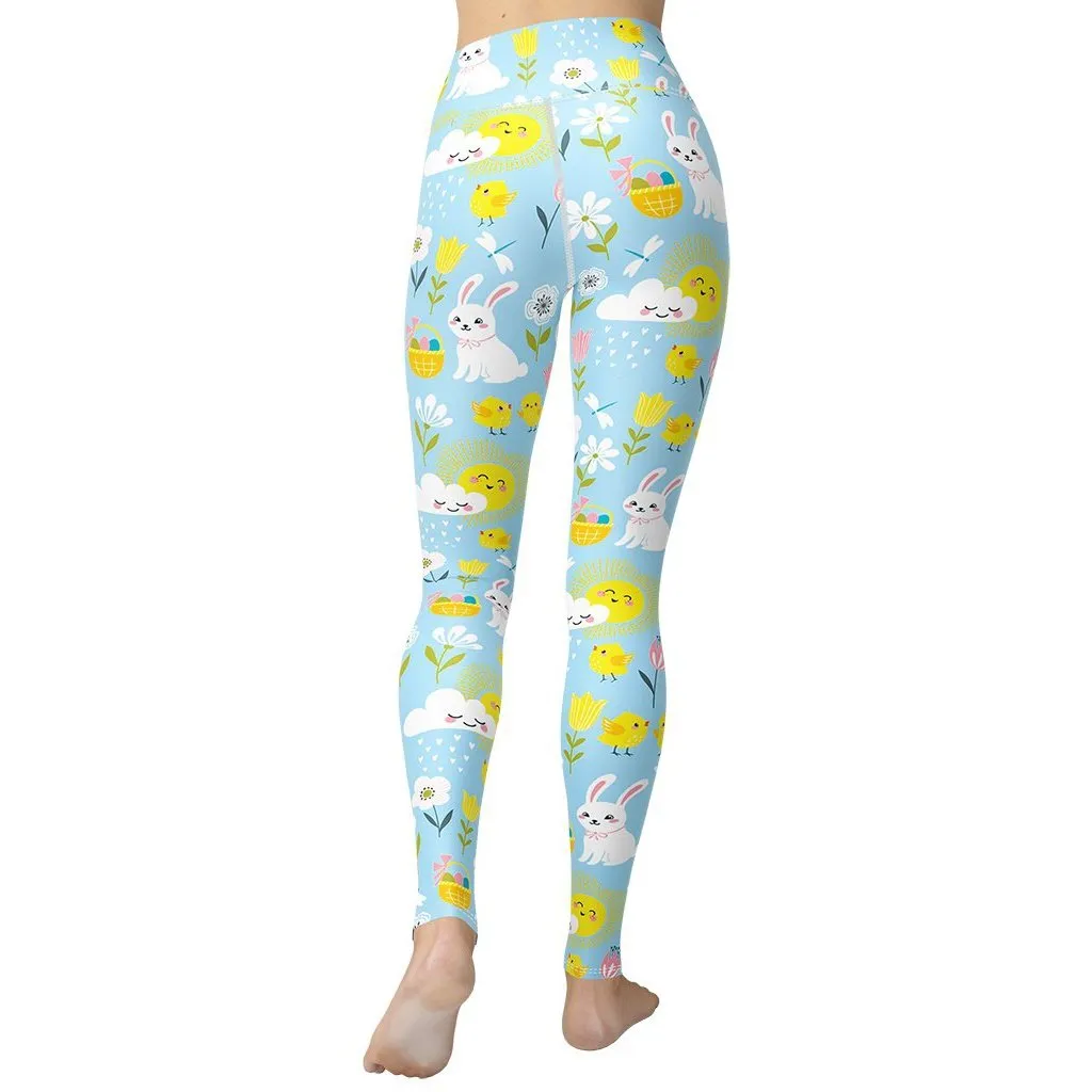 Easter Cute Pattern Yoga Leggings