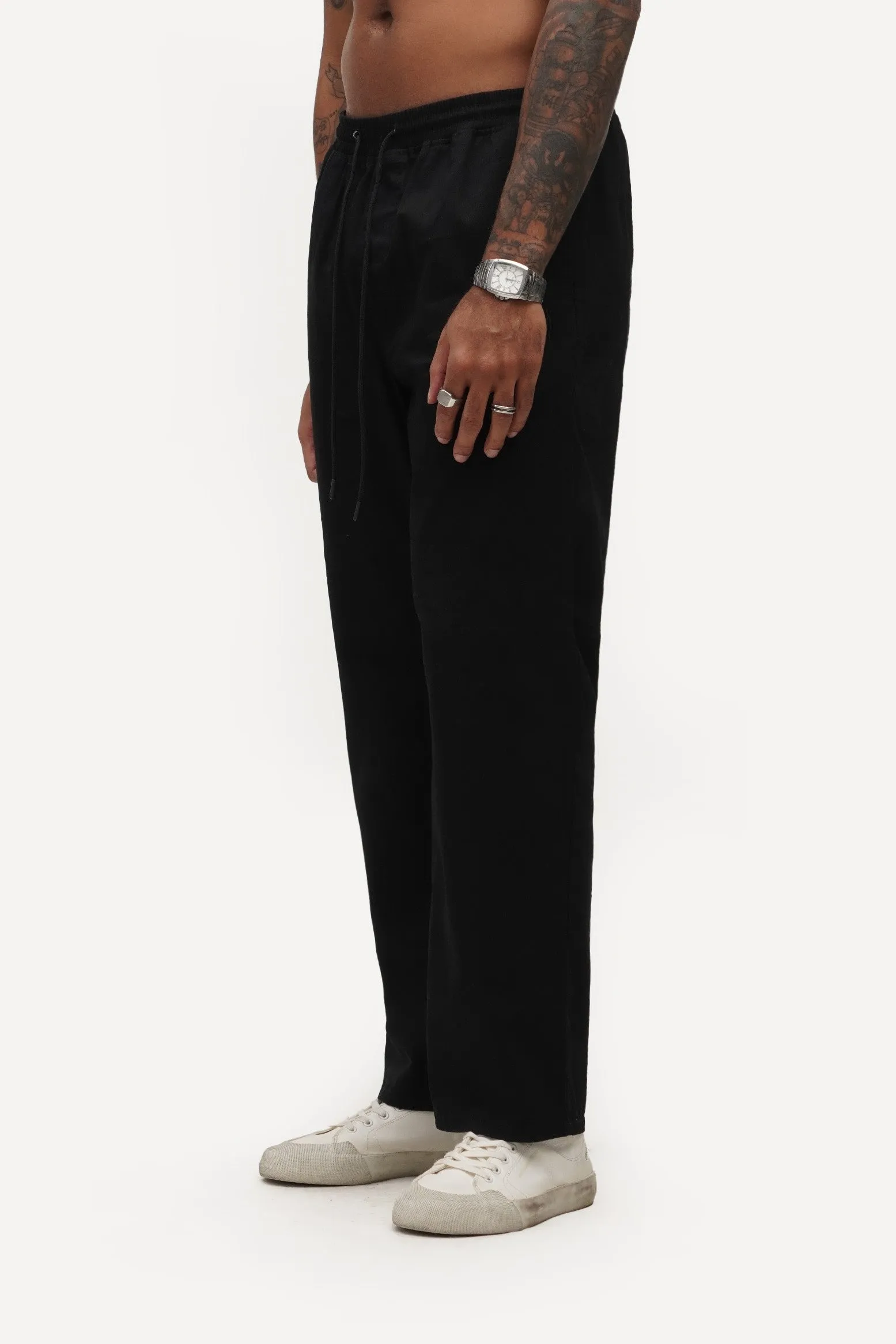 Embroidered Straight Joggers