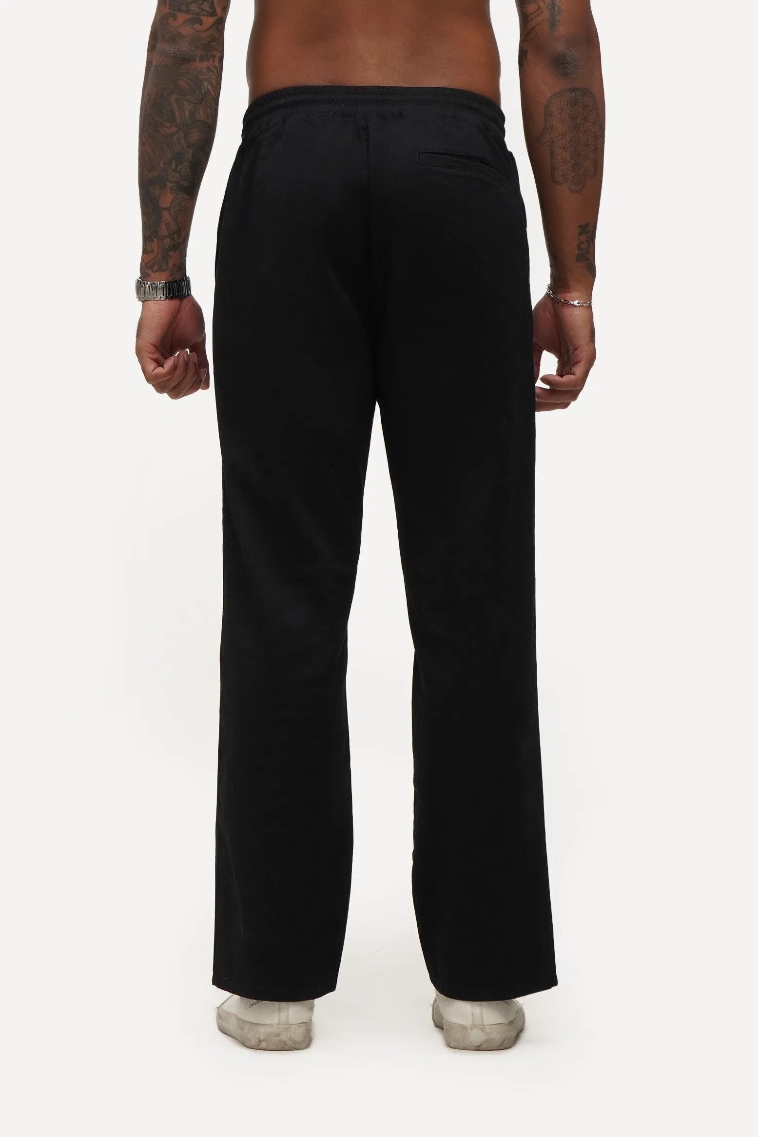 Embroidered Straight Joggers
