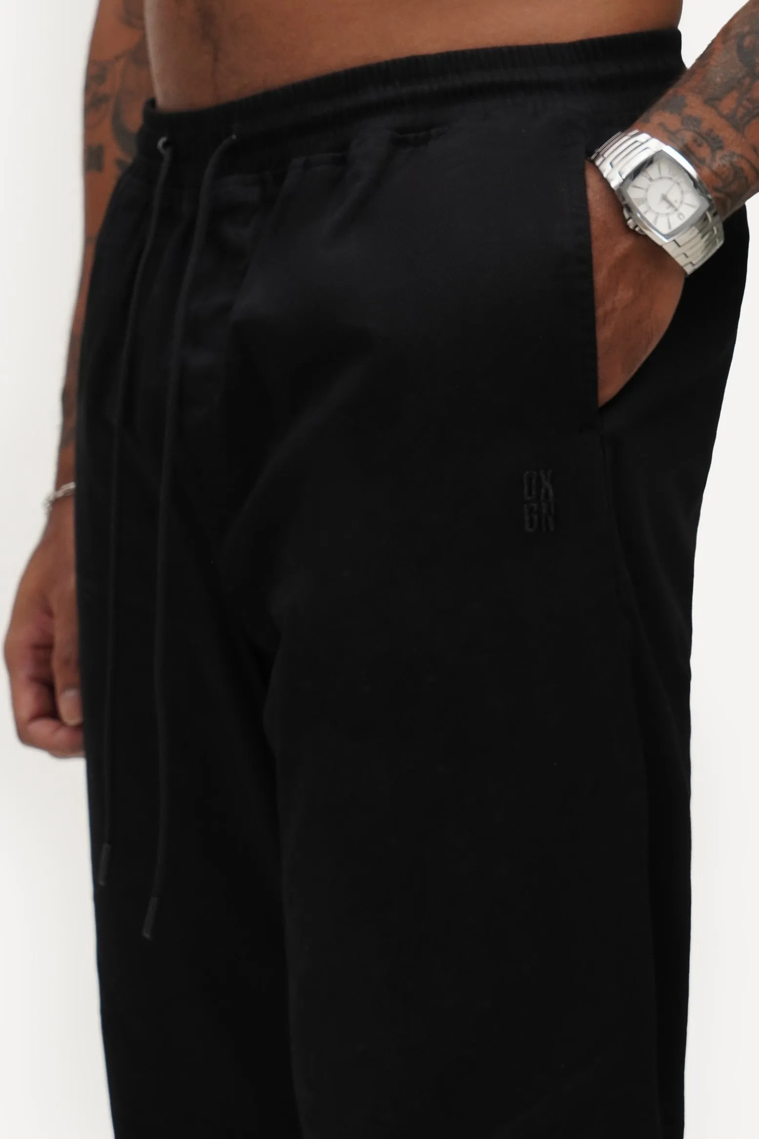 Embroidered Straight Joggers