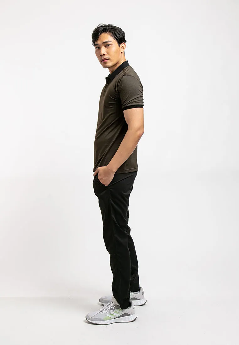 Forest Easy Cotton Trousers Stretchable Slim Fit Long Pants Men | Seluar Lelaki Panjang  - 10749