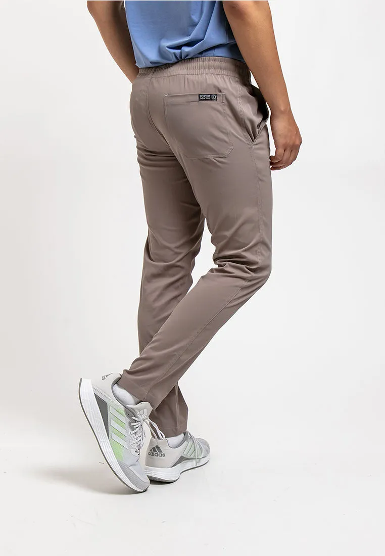 Forest Easy Cotton Trousers Stretchable Slim Fit Long Pants Men | Seluar Lelaki Panjang  - 10749
