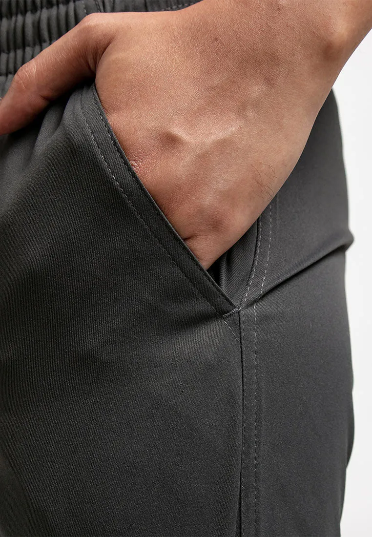 Forest Easy Cotton Trousers Stretchable Slim Fit Long Pants Men | Seluar Lelaki Panjang  - 10749