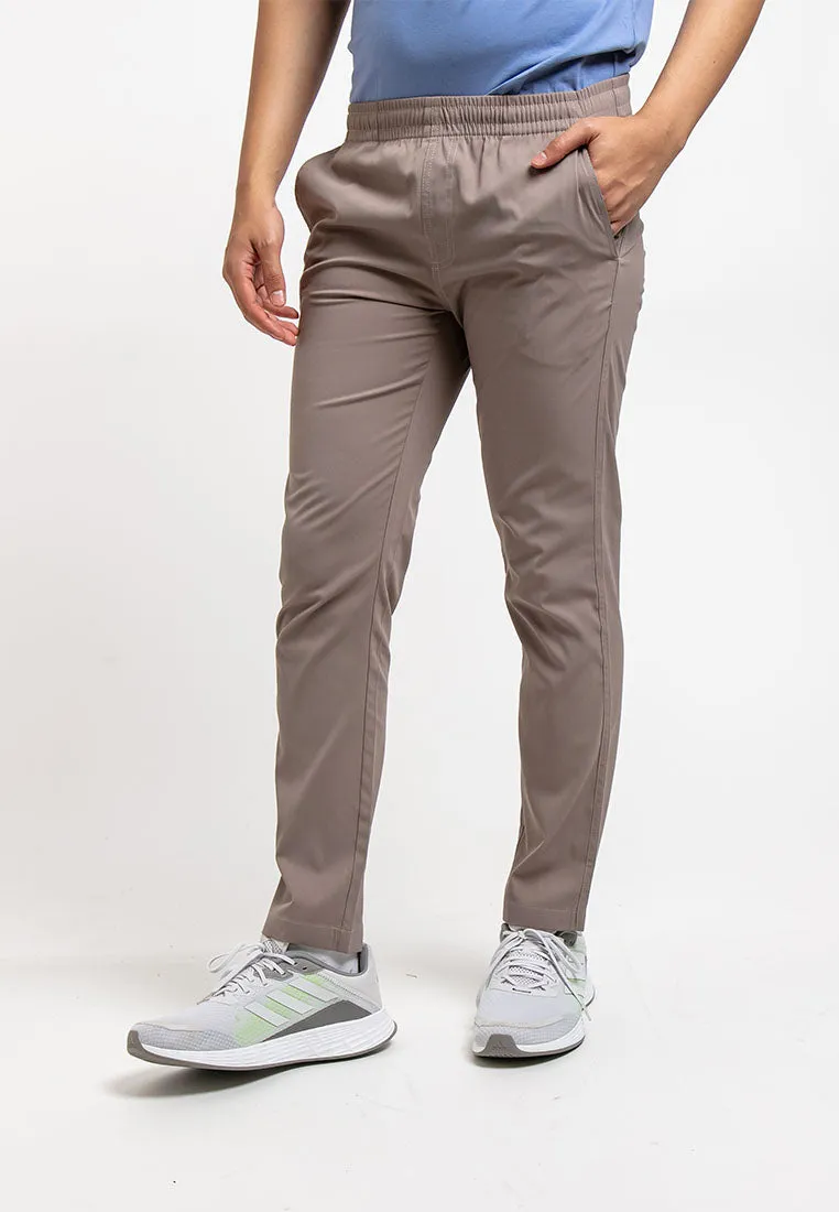 Forest Easy Cotton Trousers Stretchable Slim Fit Long Pants Men | Seluar Lelaki Panjang  - 10749