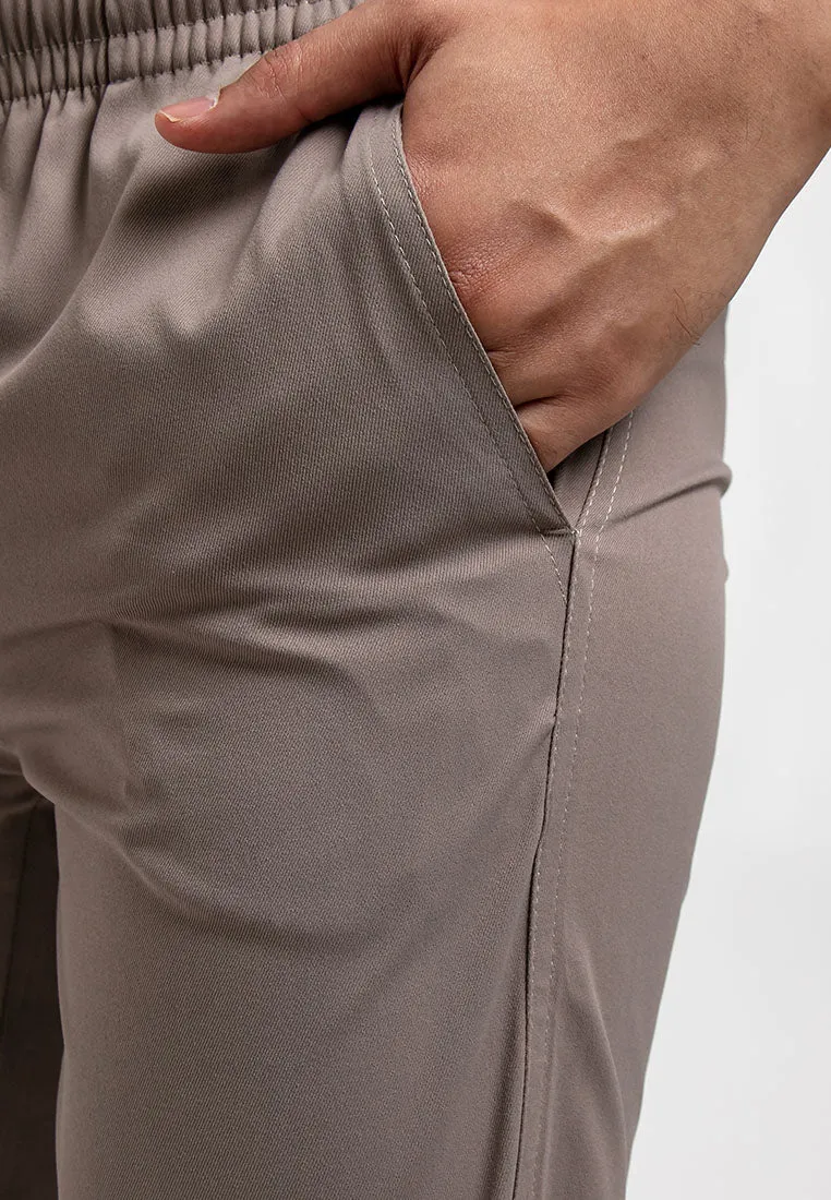 Forest Easy Cotton Trousers Stretchable Slim Fit Long Pants Men | Seluar Lelaki Panjang  - 10749