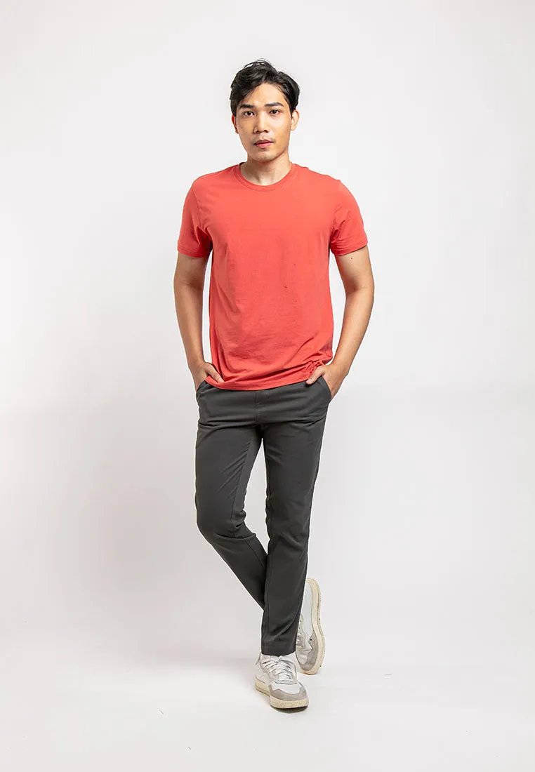 Forest Easy Cotton Trousers Stretchable Slim Fit Long Pants Men | Seluar Lelaki Panjang  - 10749