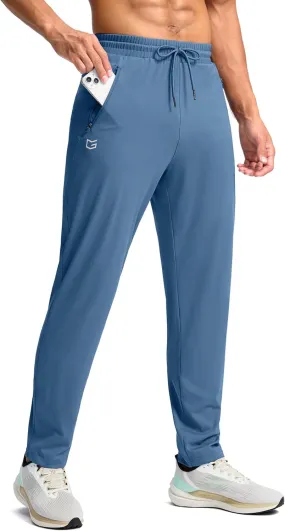 G Gradual Men's 30"/32"/34"/36" Inseam Tall Sweatpants with Zipper Pockets Stretch Long Joggers Athletic Workout Pants Men