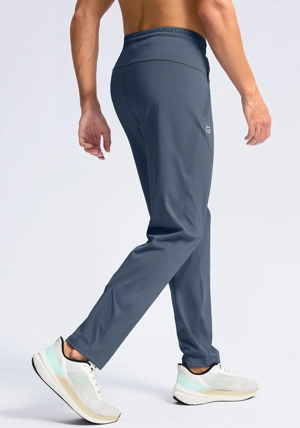 G Gradual Men's 30"/32"/34"/36" Inseam Tall Sweatpants with Zipper Pockets Stretch Long Joggers Athletic Workout Pants Men