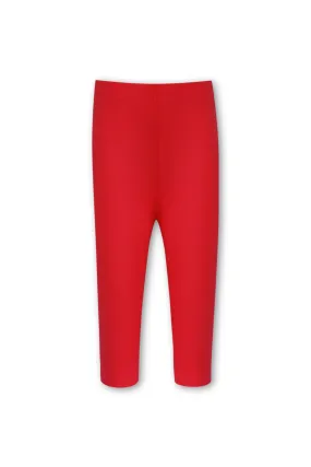 Girls Red Basic Tights
