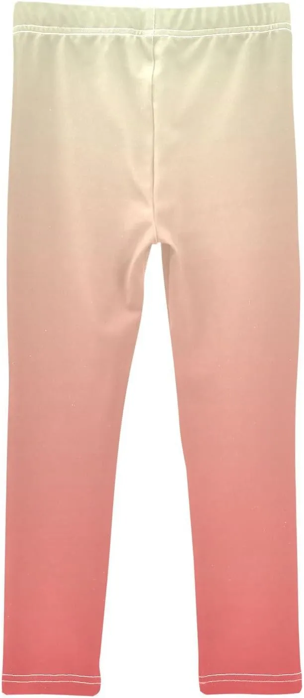 J JOYSAY Blue Pink Gradient Girls Leggings Kids Yoga Pants