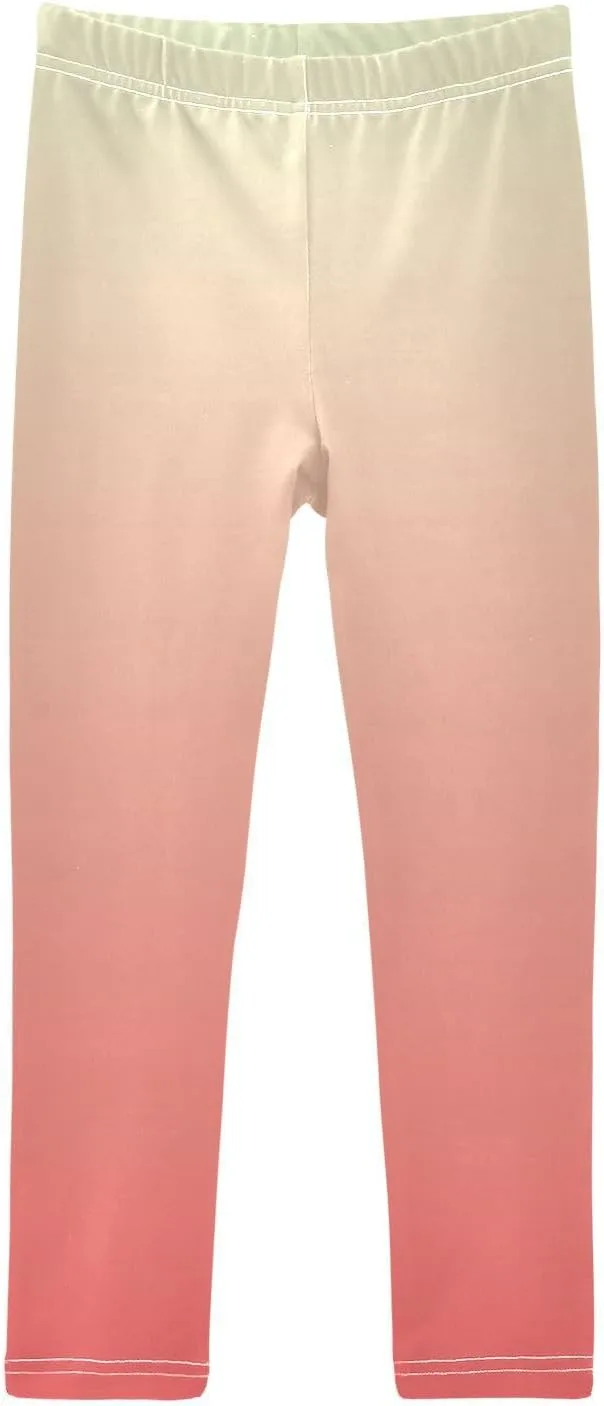 J JOYSAY Blue Pink Gradient Girls Leggings Kids Yoga Pants