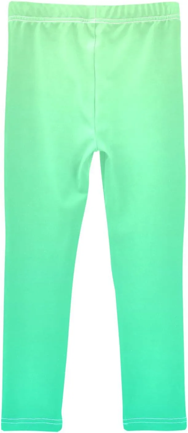 J JOYSAY Blue Pink Gradient Girls Leggings Kids Yoga Pants