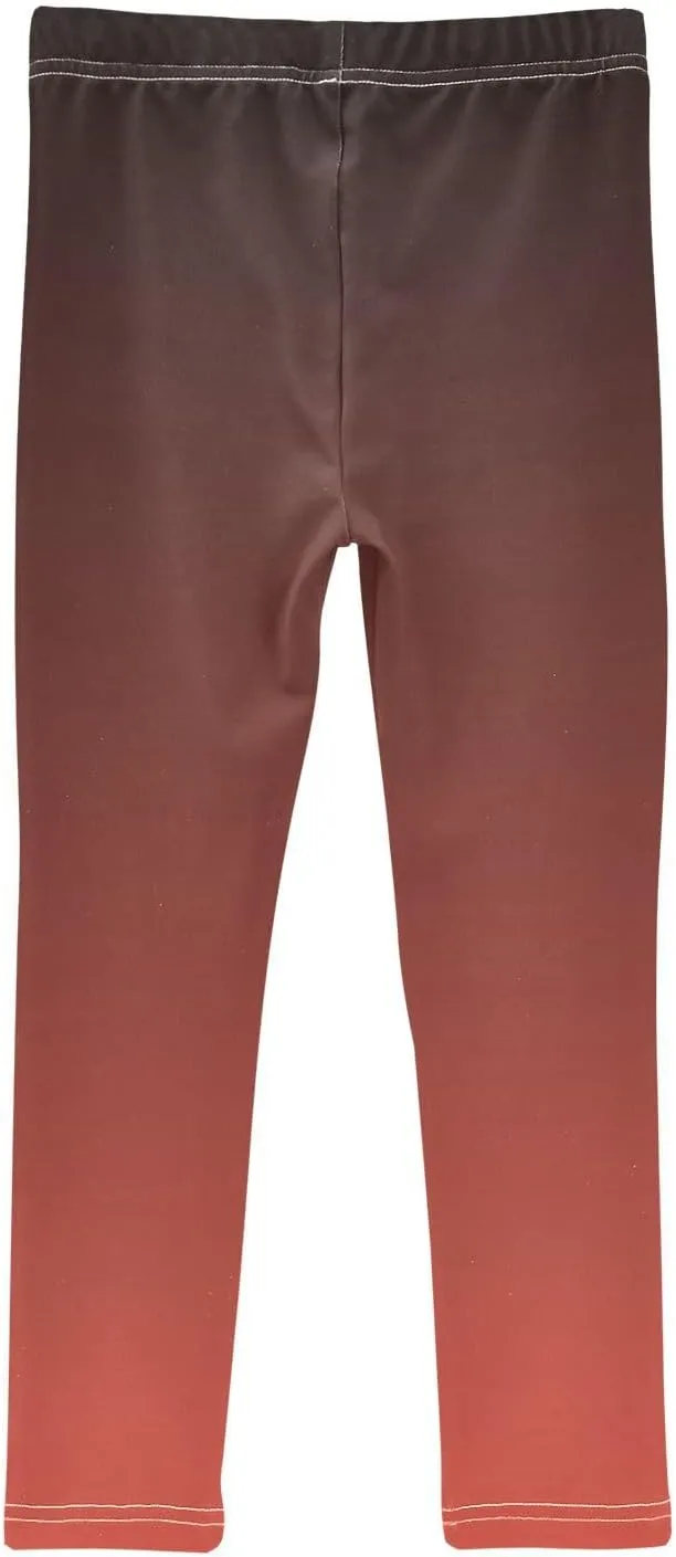 J JOYSAY Cyan Blue Teal Gradient Girls Leggings Girls' Jersey Legging Pants