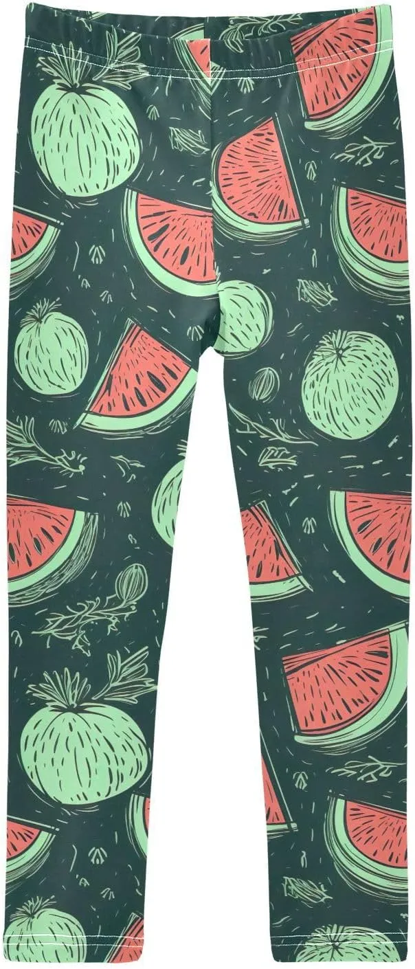 J JOYSAY Watermelons Summer Girls Leggings Girls Yoga Pants