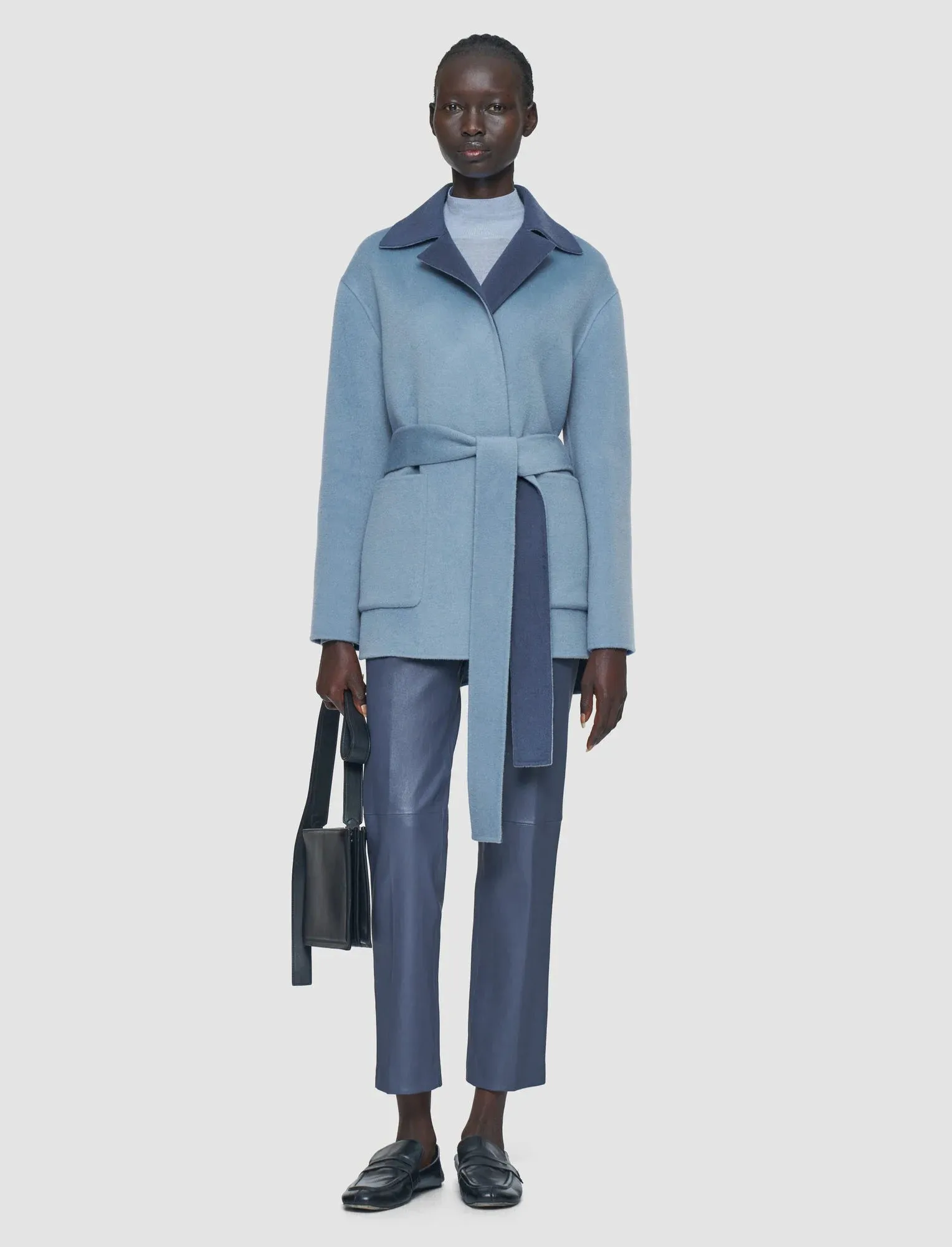 JOSEPH ARNOLD REVERSIBLE DOUBLE FACE CASHMERE COAT