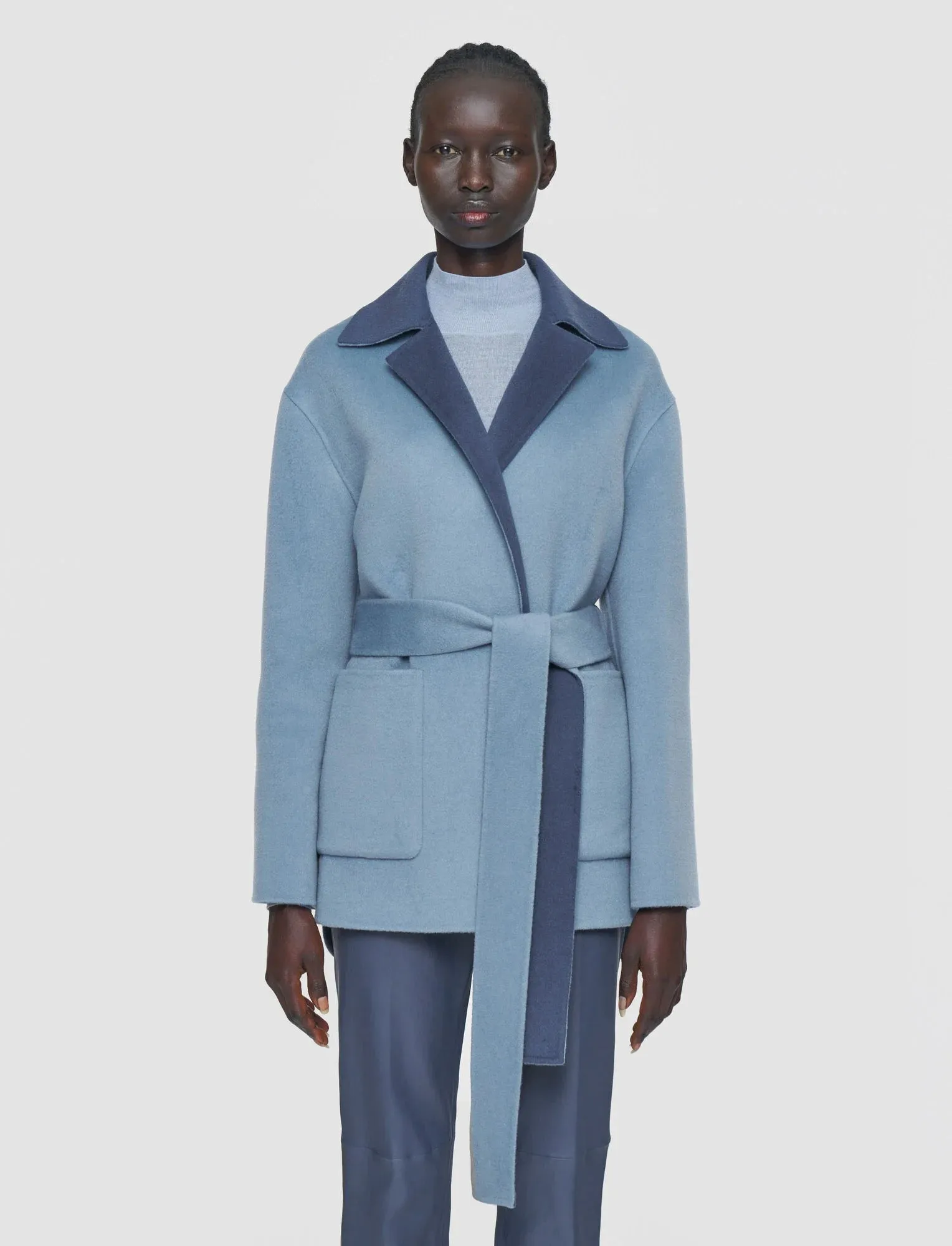 JOSEPH ARNOLD REVERSIBLE DOUBLE FACE CASHMERE COAT