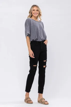 Judy Blue Plus Distressed Boyfriend