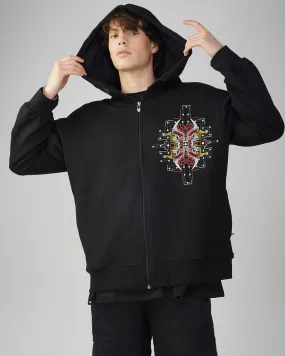 Kinich Ahau | Oversized Hoodie | UV Light Reactive & Glow In Dark