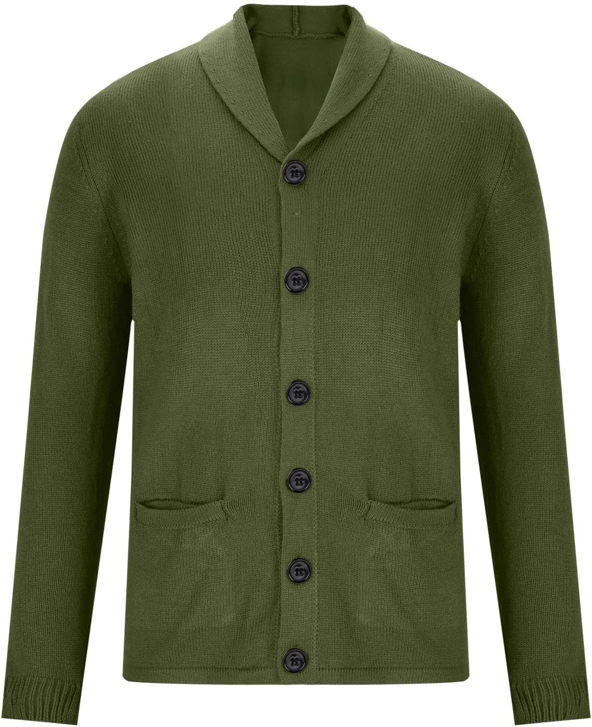 Knit Cardigan Sweaters for Men Open Front Cardigan Button Down Sweater Turn Down Collar Sweater Casual Cardigan