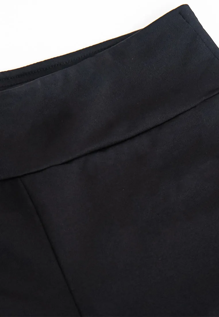 Ladies Stretchable Cotton Slim Plain Legging - 810422