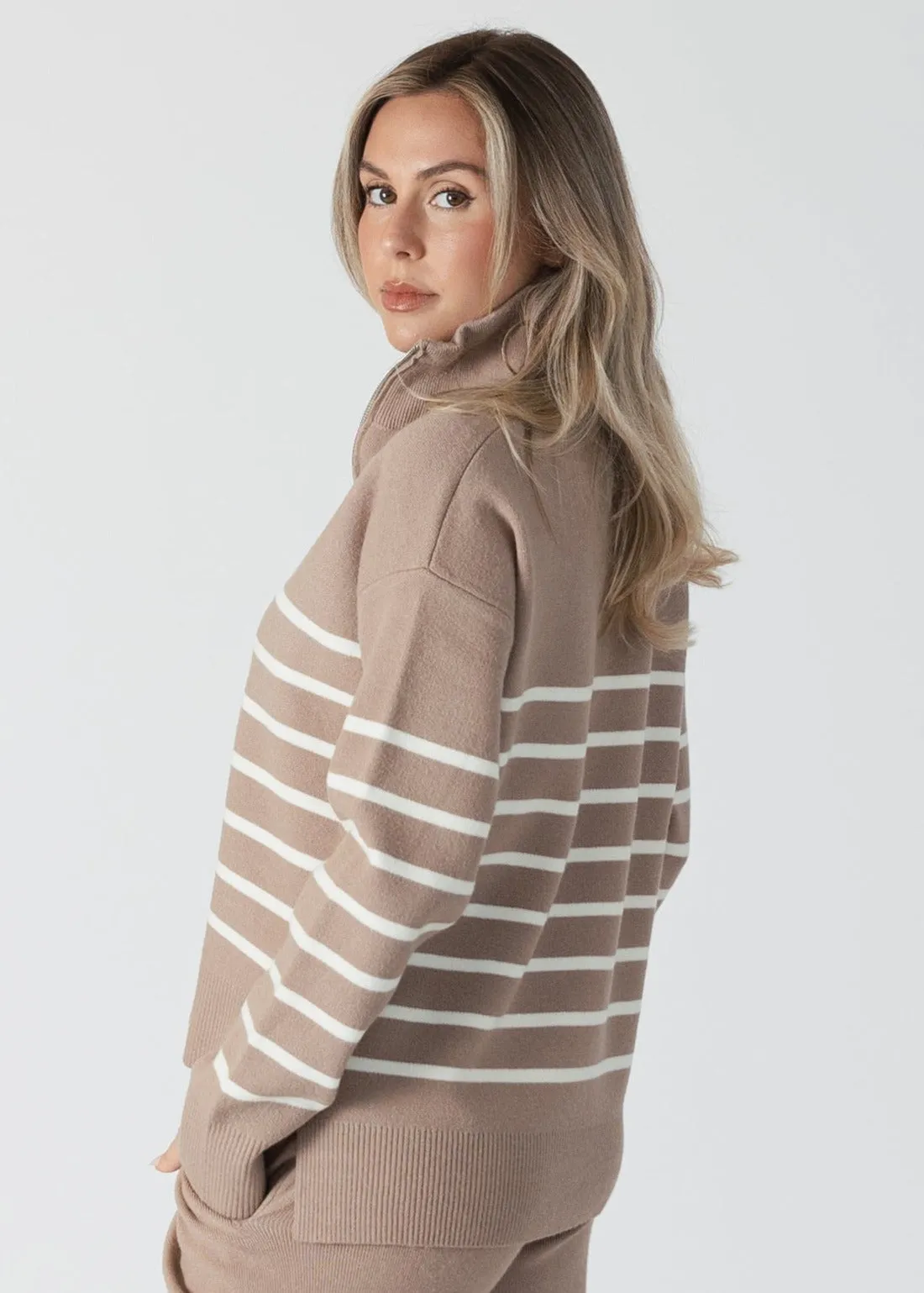 Lyla and Luxe Bobbi Stripped Sweater