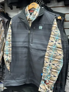 MEN’S CINCH VEST BLACK&BLUE