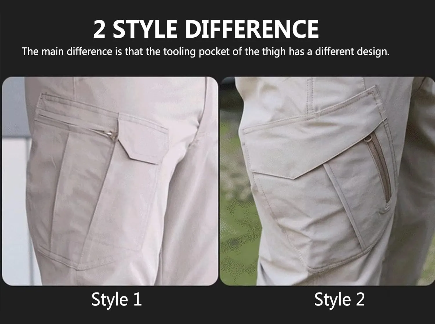 Mens Outdoor Tactical Pant Lightweight Cargo Jogger Waterproof Hiking Work Multi Pockets