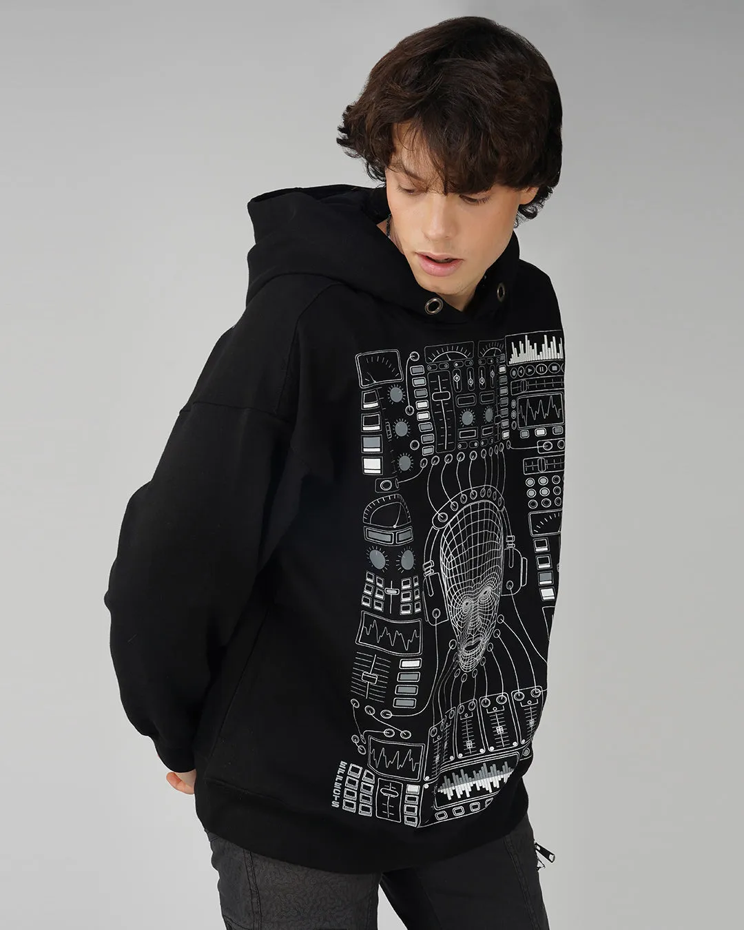 Modular Trance | Oversized Hoodie | UV Light Reactive & Glow In Dark