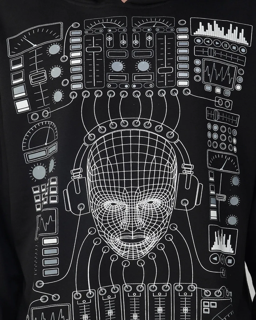 Modular Trance | Oversized Hoodie | UV Light Reactive & Glow In Dark