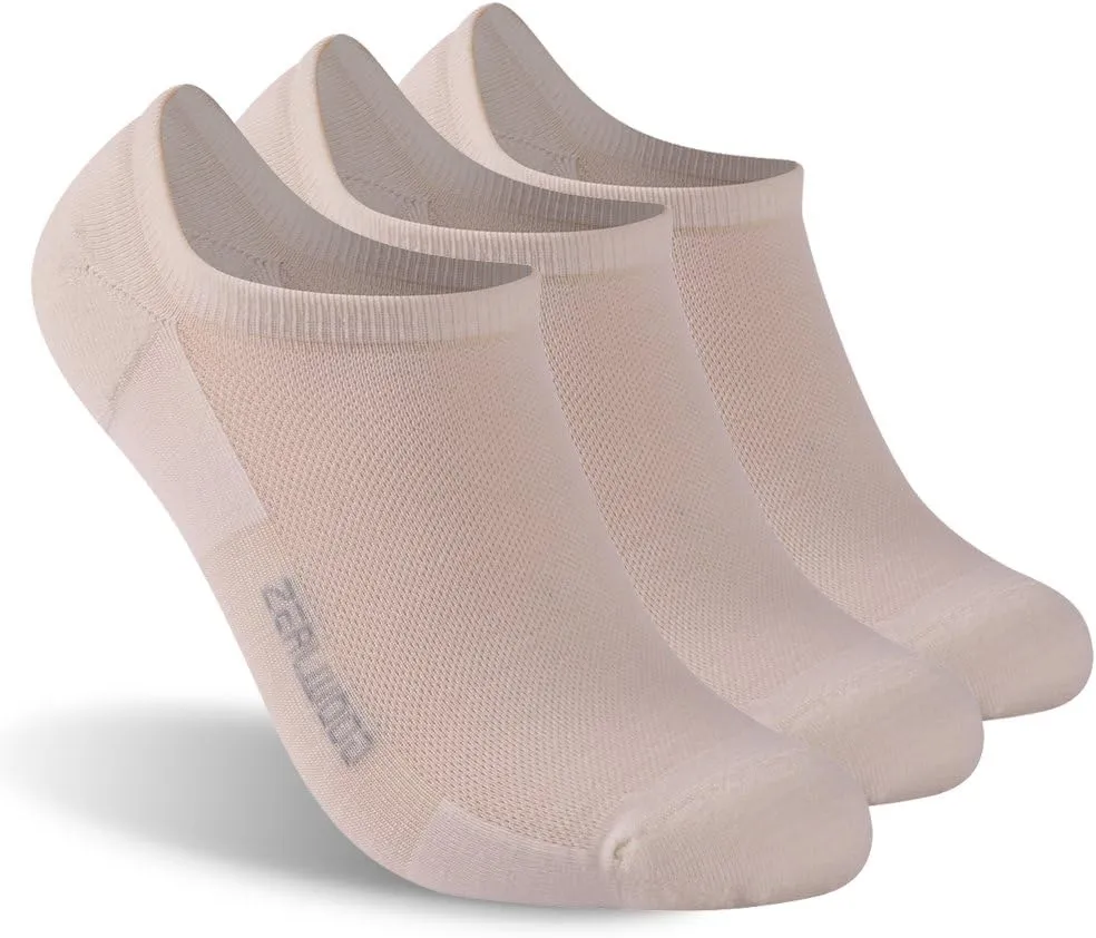 No Show Athletic Socks, ZEALWOOD Unisex Merino Wool Ultra-Light Running Tennis Golf Socks,1/3 Pairs