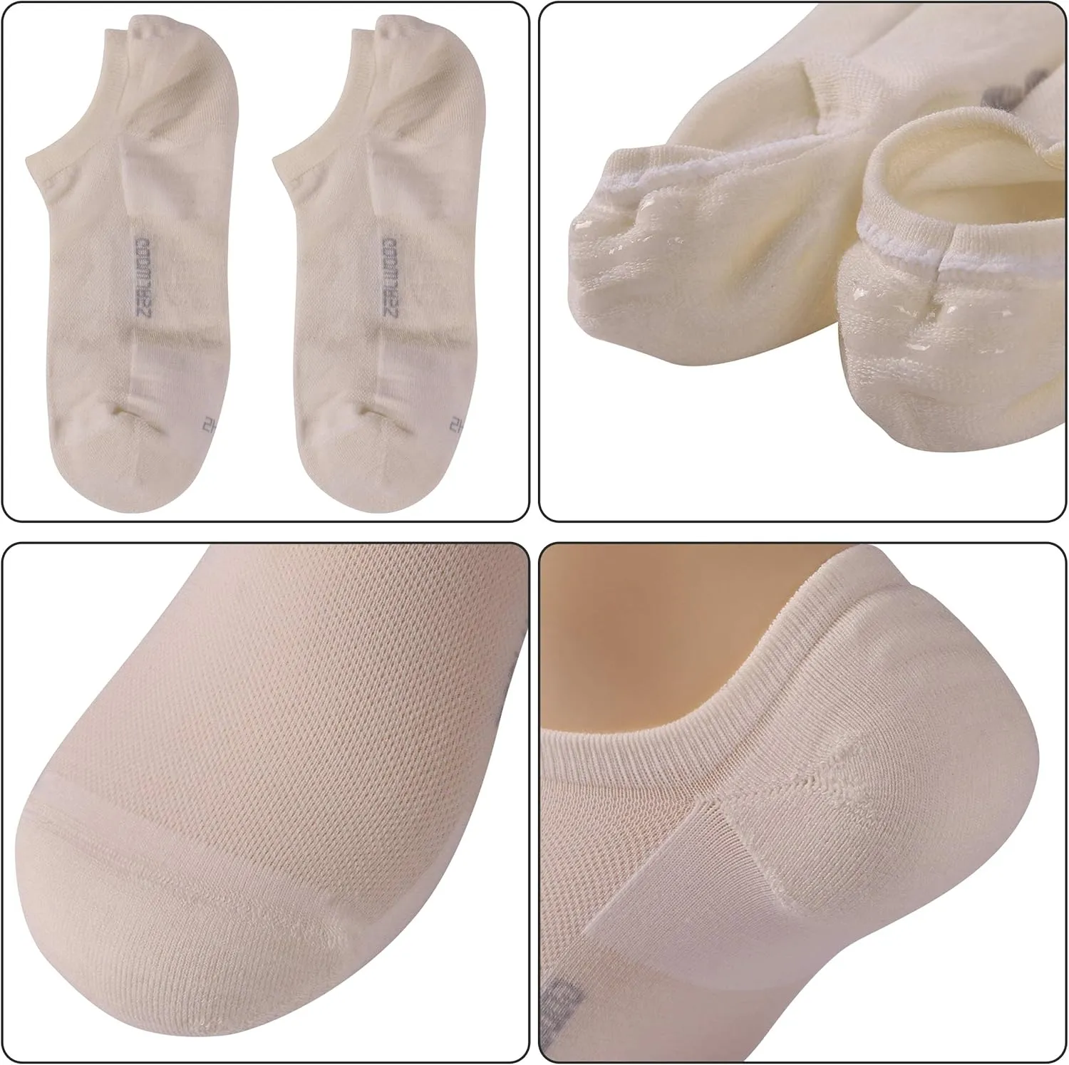 No Show Athletic Socks, ZEALWOOD Unisex Merino Wool Ultra-Light Running Tennis Golf Socks,1/3 Pairs