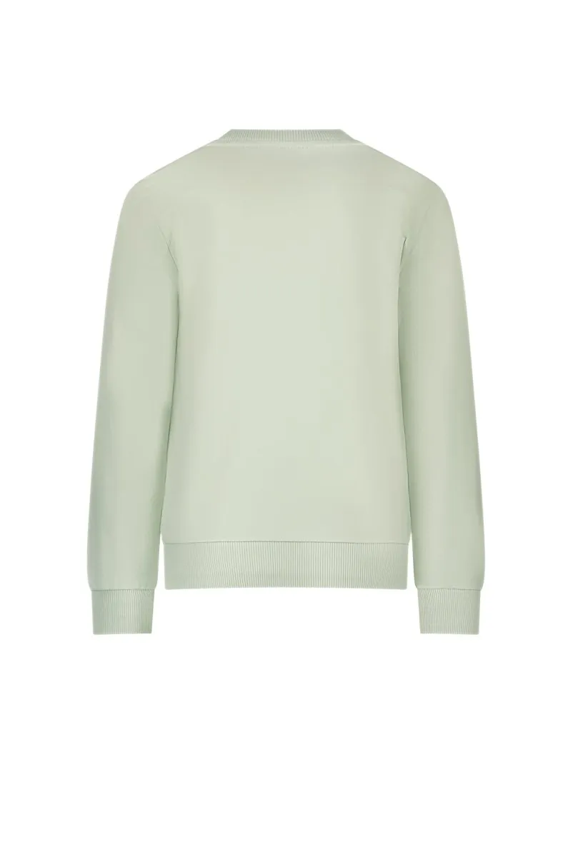 OLIVER logo sweater Soft green