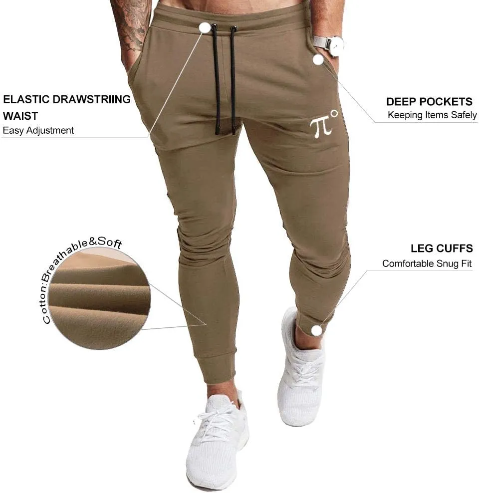 PIDOGYM Men's Slim Jogger Pants,Tapered Sweatpants for Training, Running,Workout with Elastic Bottom